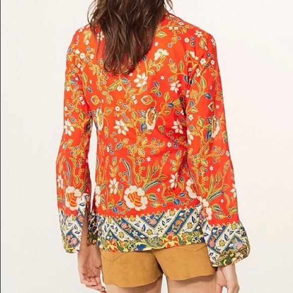 Colorful Tory Burch Print Tunic Sz 4 - Picture 5 of 5